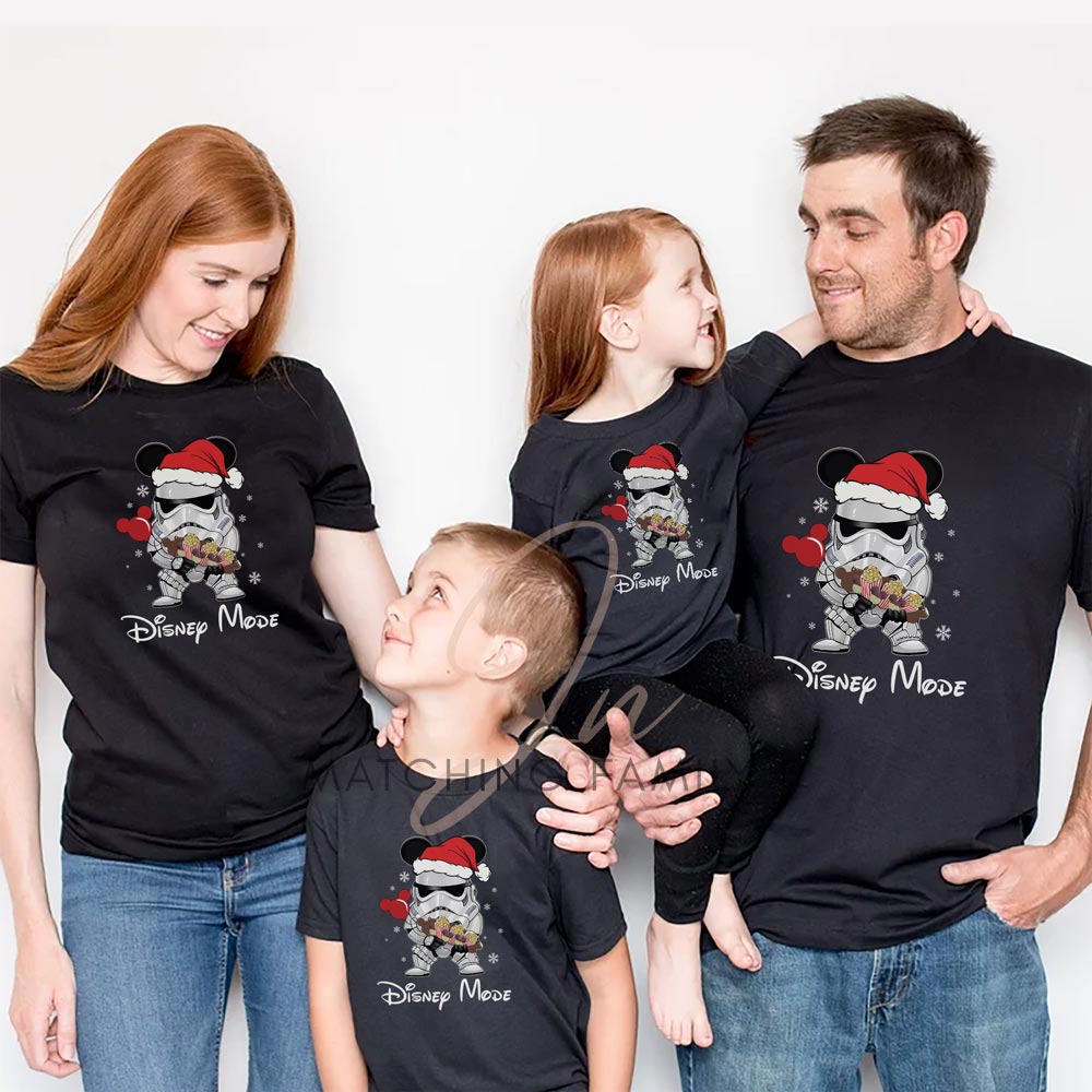 minstens Marine wijs Best Christmas Stormtrooper Disney Mode Matching Family Shirt | Best Star  Wars Vacation T-Shirt - Matching Family Pajamas By Jenny